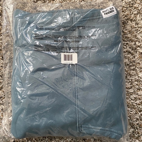 INVISIBLE FRIENDS STILL HIDING MERCH BUNDLE BLUE HOODIE BLACK DAD HAT LARGE *NEW - Picture 3 of 3